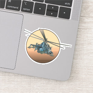 Cartoon helikopter sticker