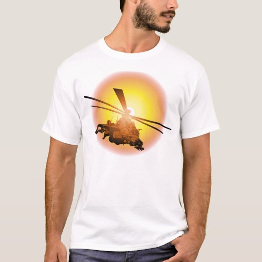 Cartoon Helikopter T-shirt (Voorkant)