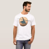 Cartoon helikopter t-shirt (Voorkant volledig)