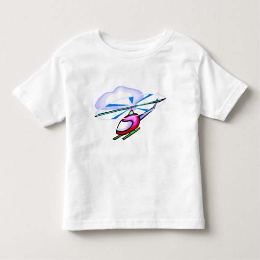 Cartoon Helikopter T shirt (Voorkant)