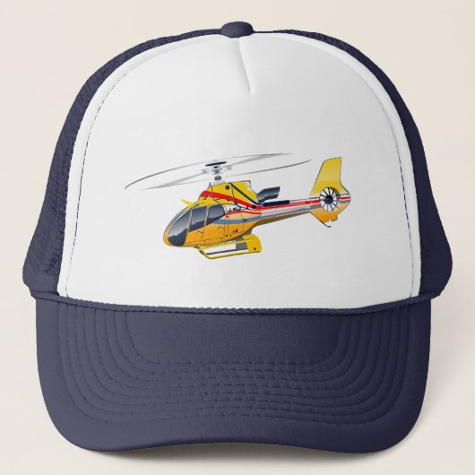 Cartoon Helikopter Trucker Pet (Voorkant)