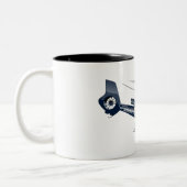 Cartoon Helikopter Tweekleurige Koffiemok (Links)