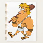 Cartoon Hercules Greek Mythology Hero with Club Planner<br><div class="desc">Stay organized and achieve your goals with this professional spiral-bound planner. Designed for students, teachers, and busy professionals, this planner features high-quality paper that resists ink bleed-through and a durable cover to withstand daily use. The convenient spiral binding allows the planner to lay flat for easy writing. Organize your schedule,...</div>
