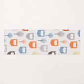 cartoon herfst Owls Yogamat (Voorkant (horizontaal))