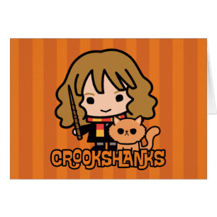 Cartoon Hermione en Crookshanks