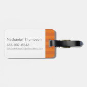 Cartoon Hermione en Crookshanks Bagagelabel (Achterkant horizontaal)