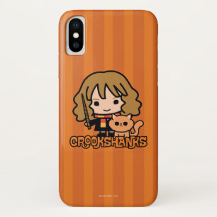 Cartoon Hermione en Crookshanks Case-Mate iPhone Case