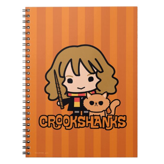 Cartoon Hermione en Crookshanks Notitieboek (Voorkant)