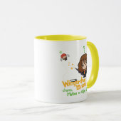 Cartoon Hermione en Ron Wingardium Leviosa Spell Mok (Voorkant rechts)