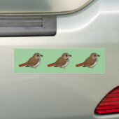 Cartoon Hermitlijster Bumpersticker (Op auto)