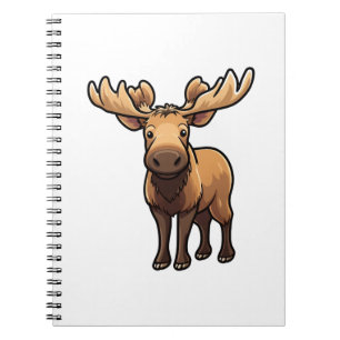 Cartoon hertenillustratie notitieboek