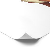 Cartoon hertenillustratie poster (Hoek)