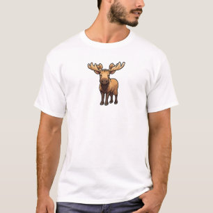 Cartoon hertenillustratie t-shirt
