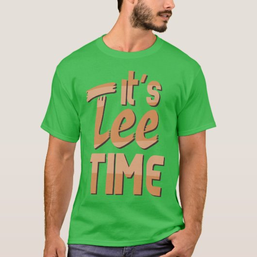 Cartoon "Het is T-shirt tijd" Golf (Voorkant)
