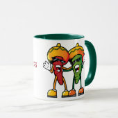 Cartoon hete pepers mok (Voorkant rechts)
