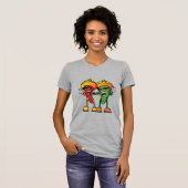 Cartoon hete pepers t-shirt (Voorkant volledig)