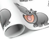Cartoon Hippo Cadeaupapier (Rol Hoek)