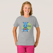 Cartoon Hippo | KINDER T-shirt (Voorkant volledig)