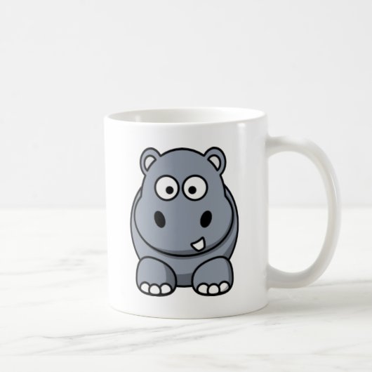Cartoon Hippo Koffiemok (Rechts)