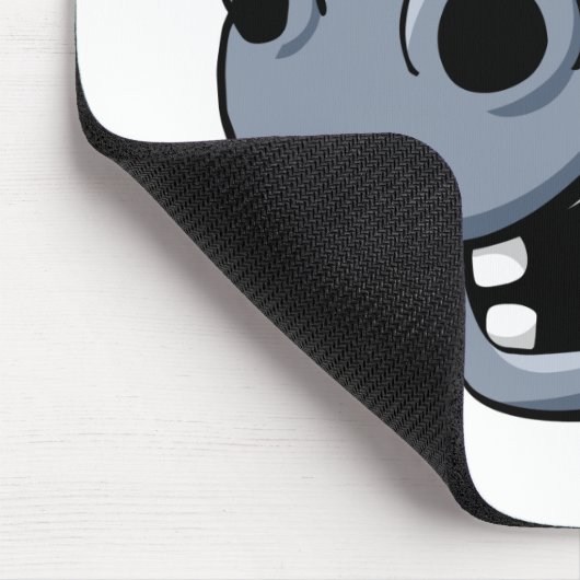 Cartoon Hippo Muismat (Hoek)