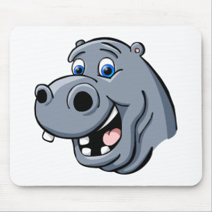Cartoon Hippo Muismat