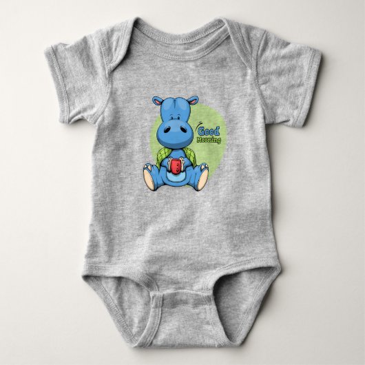 Cartoon Hippo | Romper (Voorkant)
