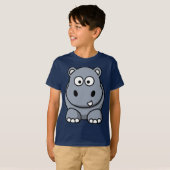 Cartoon Hippo T-shirt (Voorkant volledig)