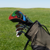 Cartoon Hitchcockian Face Abstract Golfheadcover (Insitu)