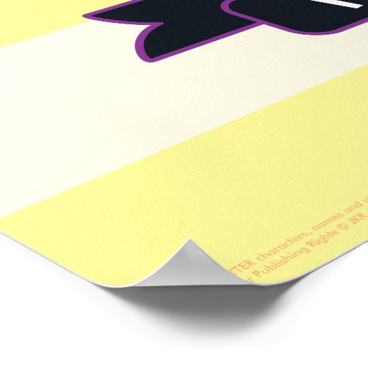 Cartoon Hogwarts Crest Poster (Hoek)