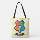 Cartoon Hogwarts Crest Tote Bag (Achterkant)