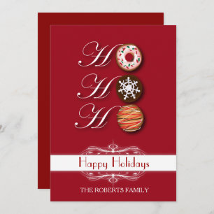 Cartoon HoHoHo Kerstkoekjes Happy Holiday Kaart