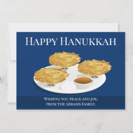 Cartoon Holiday Hanukkah glimlachen Feestdagenkaart