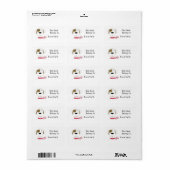 Cartoon Hond Ex Libris Etiket (Full Sheet)