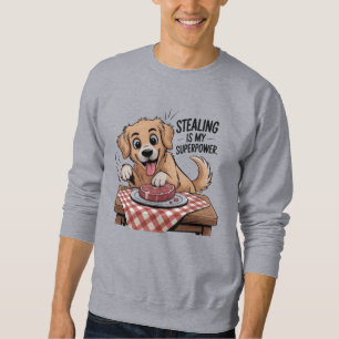 cartoon, hond, golden retriever, stelen, T-shirt