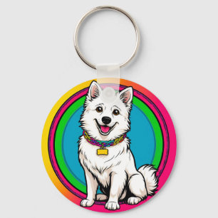 🐶 Cartoon Hond Met Halsband Voor Dagelijks Gebrui Sleutelhanger