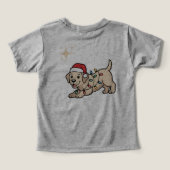 Cartoon-hond met kersthoed (Design achterkant)