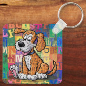Cartoon Hond Sleutelhanger (Achterkant)