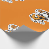 Cartoon hond spelen een gitaar cadeaupapier (Hoek)