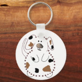 Cartoon Hond Tshirts en geschenken Sleutelhanger (Voorkant)