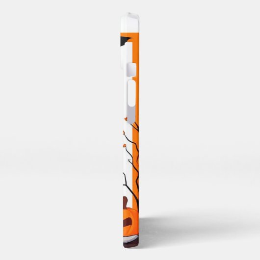 Cartoon hond zit trots iPhone hoesje (Linkerkant)