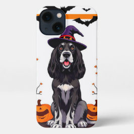 Cartoon hond zit trots iPhone 13 hoesje
