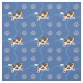 Cartoon Honden - Papillon Stof (Swatch)