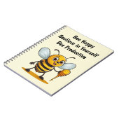 Cartoon Honey Bee gepersonaliseerd Notitieboek (Linkerzijde)