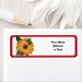 Cartoon Honing Bijen Bijenvergadering op Sinaasapp Etiket (Insitu)