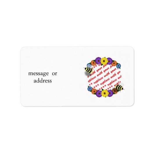 Cartoon honing bijen vergadering foto Lijst Etiket (Voorkant)