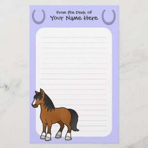 Cartoon Horse Briefpapier