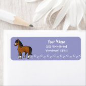 Cartoon Horse Etiket (Insitu)