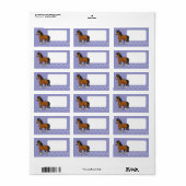 Cartoon Horse Etiket (Full Sheet)