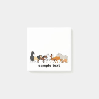 cartoon horse group post it post-it® notes