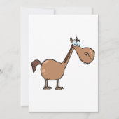 Cartoon Horse Invitations Kaart (Voorkant)